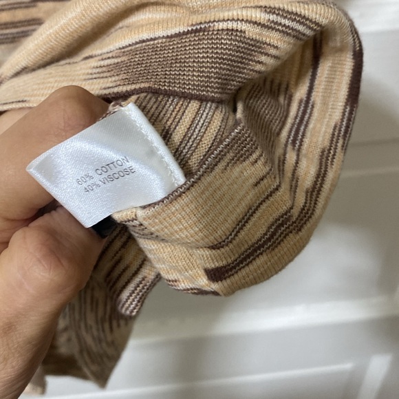 Cullen Knit Tank Top natural colors rouched side - Picture 4 of 6